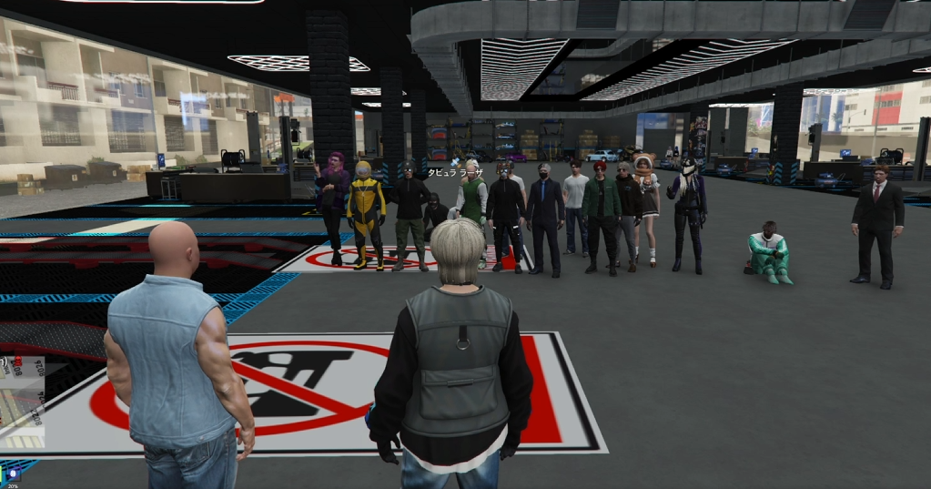 CLOWN市街地を疾走する改造車の夜景