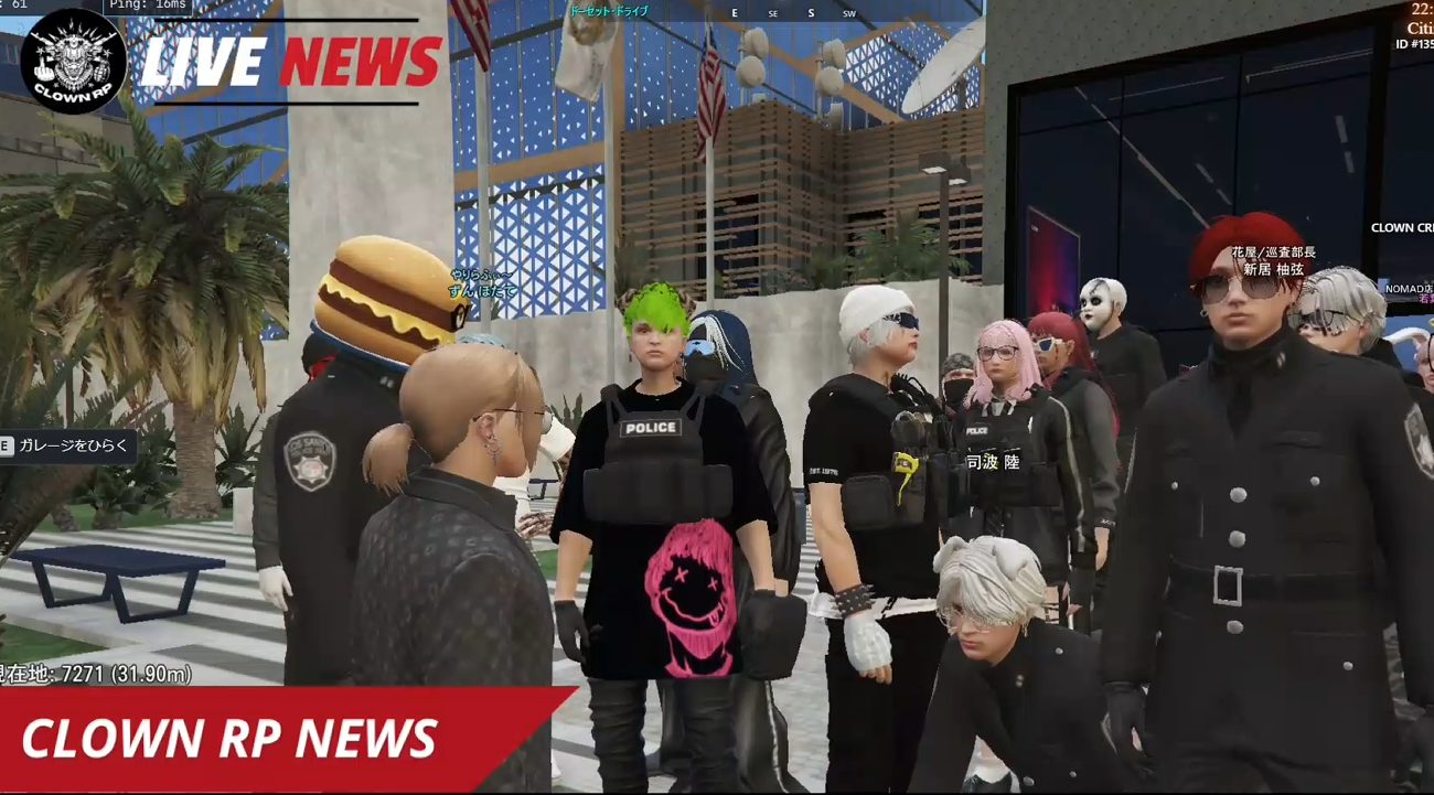 元CLOWN PD署長、カスミング大佐からのメッセージが画面に映し出される。その言葉は、退任式に集まった署員の心に響いた。